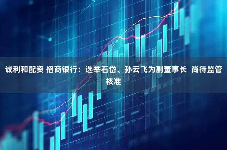 诚利和配资 招商银行：选举石岱、孙云飞为副董事长  尚待监管核准