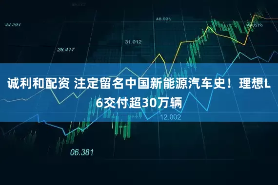 诚利和配资 注定留名中国新能源汽车史！理想L6交付超30万辆